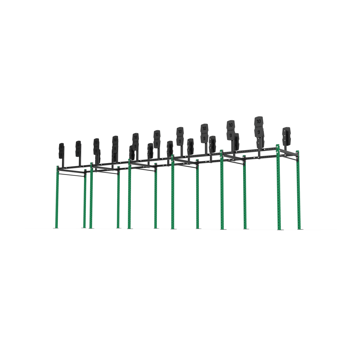 10 Bay Free Standing Competition Rig with Wall Ball Targets - BLK BOX