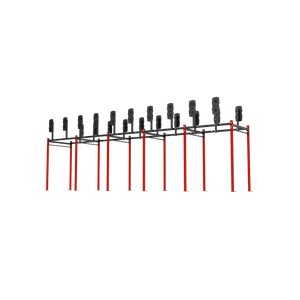 10 Bay Free Standing Competition Rig with Wall Ball Targets - BLK BOX