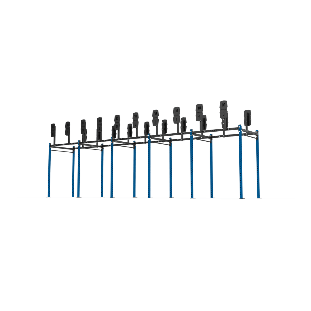 10 Bay Free Standing Competition Rig with Wall Ball Targets - BLK BOX