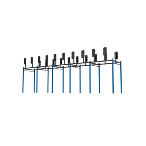 10 Bay Free Standing Competition Rig with Wall Ball Targets - BLK BOX