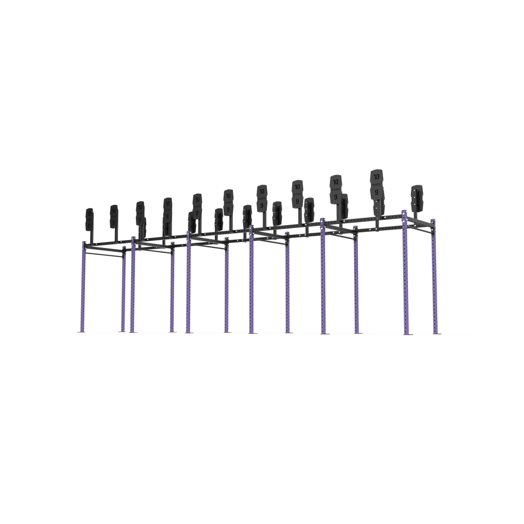 10 Bay Free Standing Competition Rig with Wall Ball Targets - BLK BOX