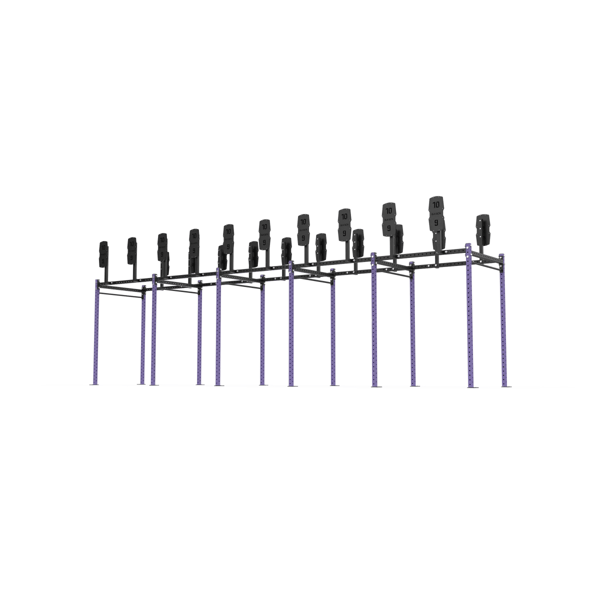 10 Bay Free Standing Competition Rig with Wall Ball Targets - BLK BOX