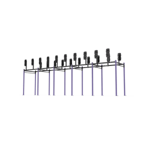 10 Bay Free Standing Competition Rig with Wall Ball Targets - BLK BOX