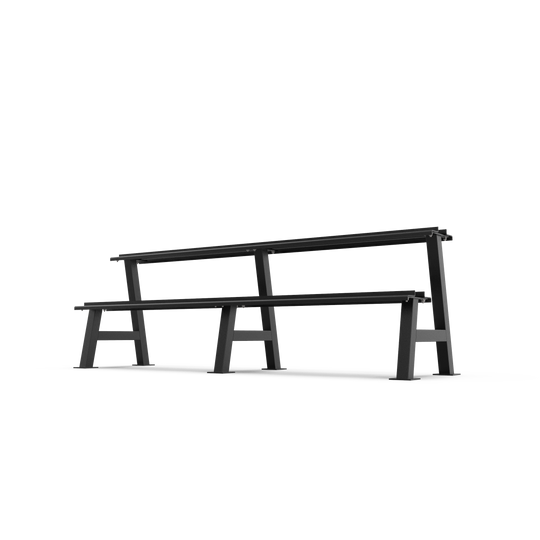 2 Tier Hex Dumbbell Rack with 2.5-30kg Hex Dumbbell Set