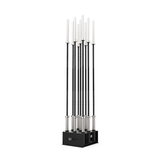 Floor Mounted 9 Bar Holder-Barbell Storage-BLK BOX