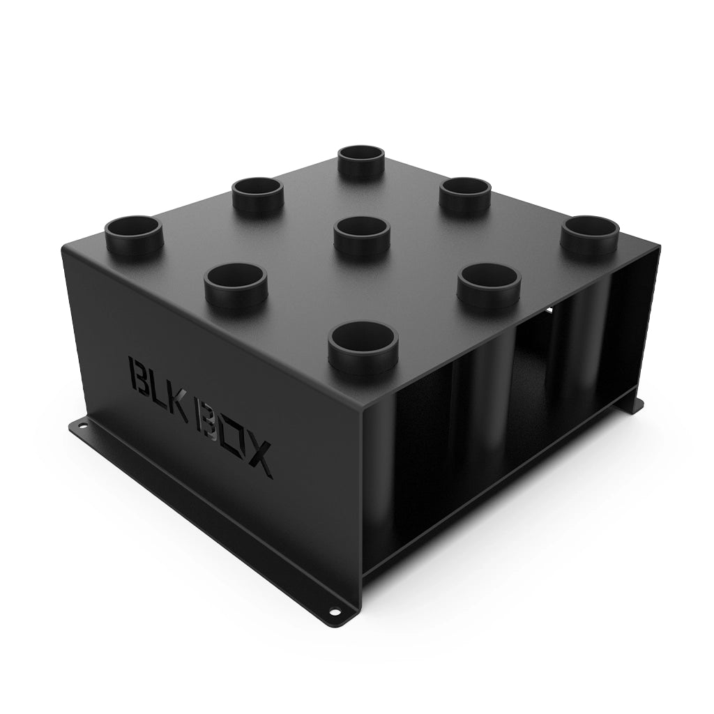 Floor Mounted 9 Bar Holder-Barbell Storage-BLK BOX