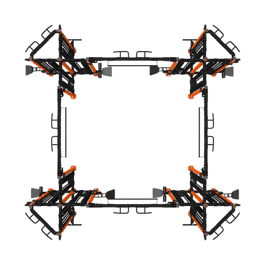 16 Station Multi - Gym Cable Machine - BLK BOX