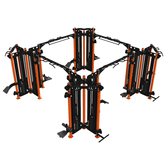 16 Station Multi - Gym Cable Machine - BLK BOX