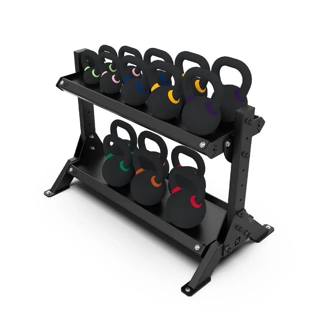 2 nivel Kettlebell Rack | Kettlebell Storage | Cuadro blk | BLK BOX