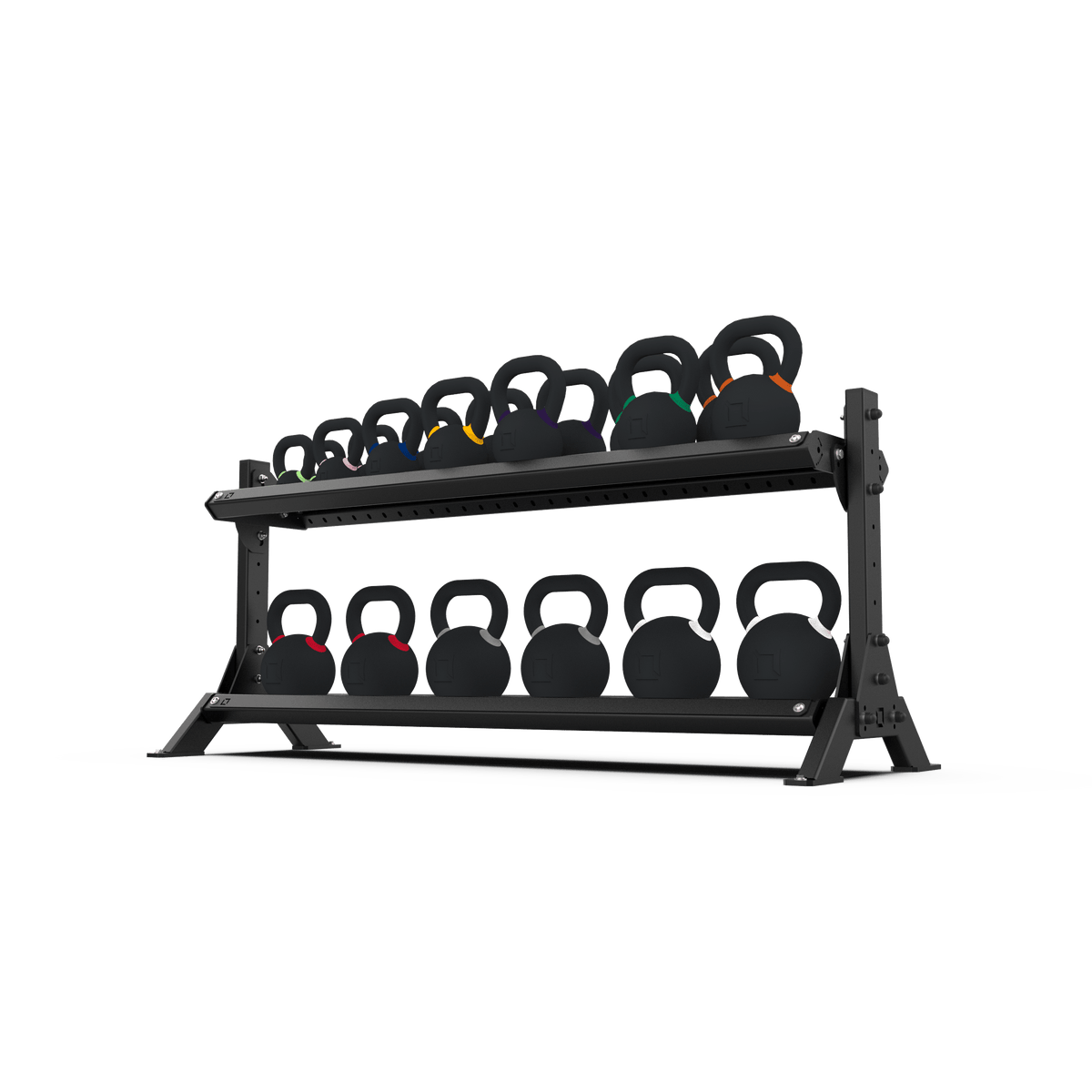 2 Tier 1.8m Kettlebell Rack with Kettlebell Set | BLK BOX
