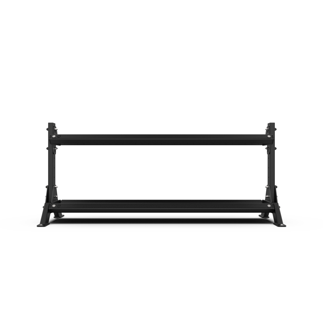 2 Tier 1.8m Kettlebell Rack with Kettlebell Set - BLK BOX