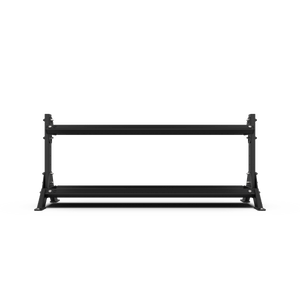 2 Tier 1.8m Kettlebell Rack with Kettlebell Set - BLK BOX