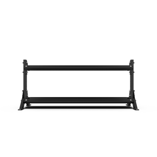 2 Tier 1.8m Kettlebell Rack with Kettlebell Set - BLK BOX