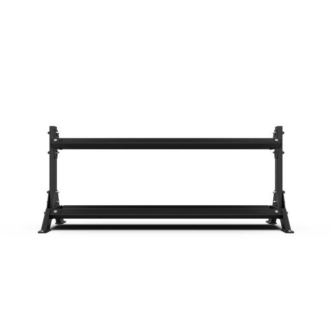 2 Tier 1.8m Kettlebell Rack with Kettlebell Set - BLK BOX