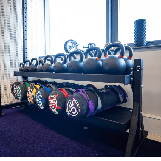 2 Tier Basecamp Storage System - 1.8m - BLK BOX