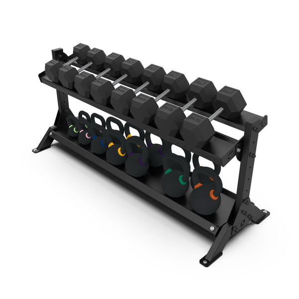 2 Tier Basecamp Storage System - 1.8m - BLK BOX