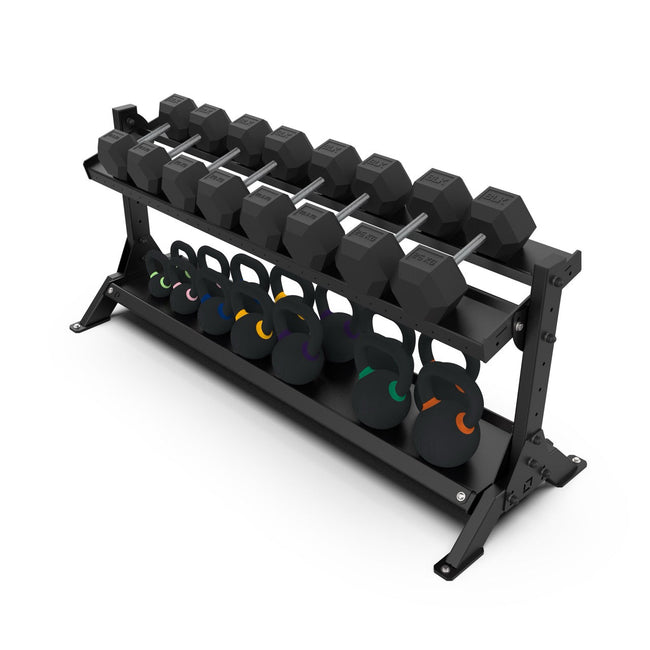 2 Tier Basecamp Storage System - 1.8m - BLK BOX