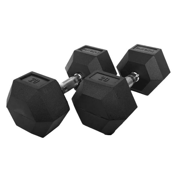 2 Tier Hex Dumbbell Rack with 2.5 - 50kg Hex Dumbbell Set - BLK BOX