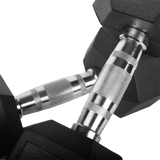 2 Tier Hex Dumbbell Rack with 2.5 - 50kg Hex Dumbbell Set - BLK BOX