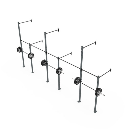 3 Series Wall Mounted High Low Rig 3 Bay