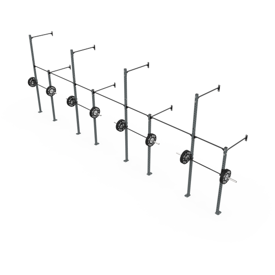 3 Series Wall Mounted High Low Rig 4 Bay