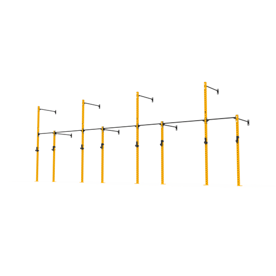 3 Series Wall Mounted High Low Rig 4 Bay