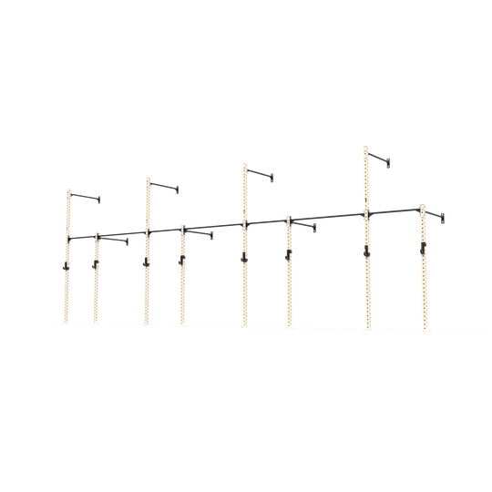 3 Series Wall Mounted High Low Rig 4 Bay