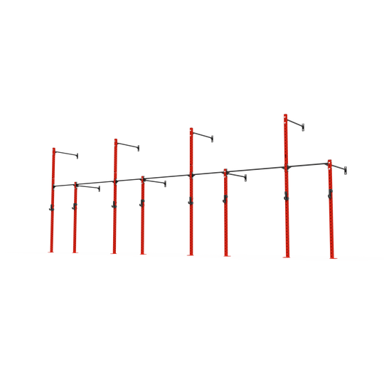 3 Series Wall Mounted High Low Rig 4 Bay