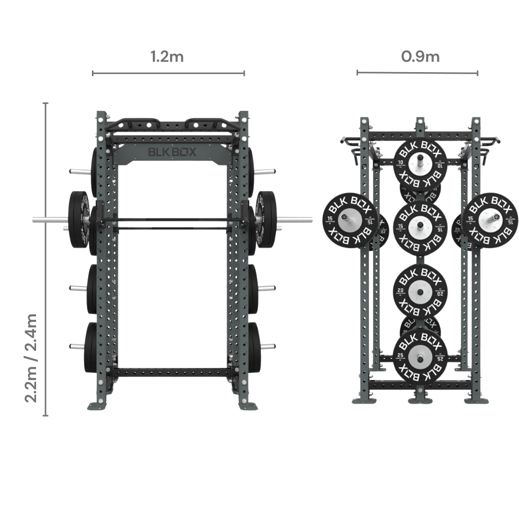 3 Series Back - Back Half Rack - BLK BOX