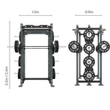3 Series Back - Back Half Rack - BLK BOX