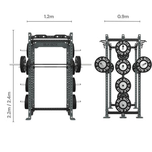 3 Series Back - Back Half Rack - BLK BOX
