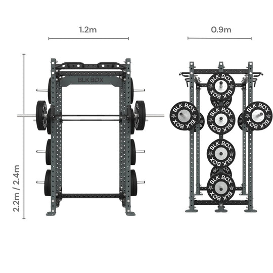 3 Series Back - Back Half Rack - BLK BOX