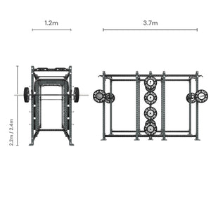 3 Series Back - to - Back Full Rack - BLK BOX