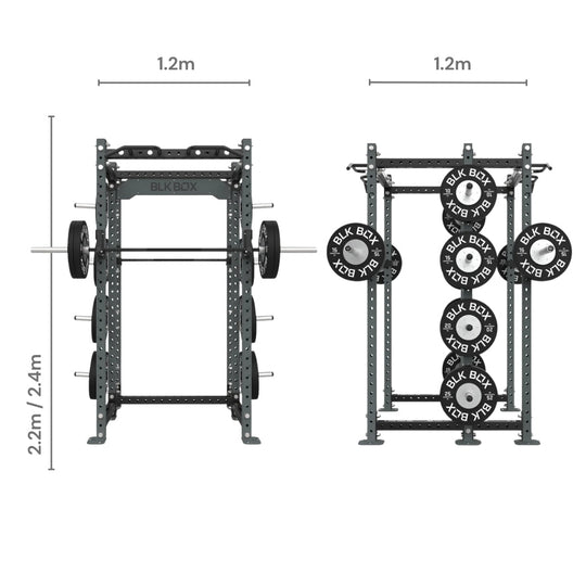 3 Series Compact/Half Combo Rack - BLK BOX