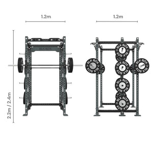 3 Series Compact/Half Combo Rack - BLK BOX