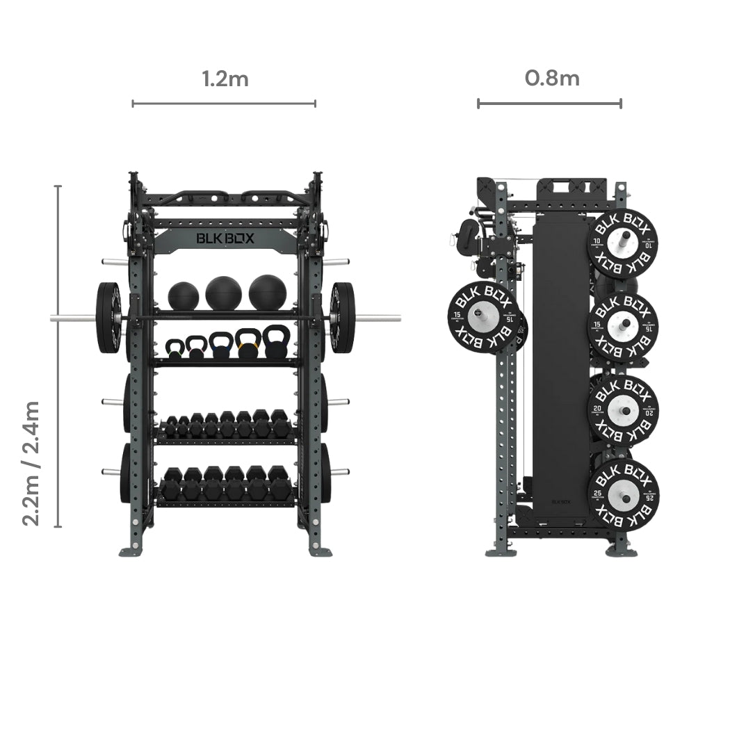 3 Series Nexus Compact Rack with Storage - BLK BOX