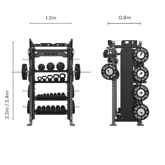3 Series Nexus Compact Rack with Storage - BLK BOX