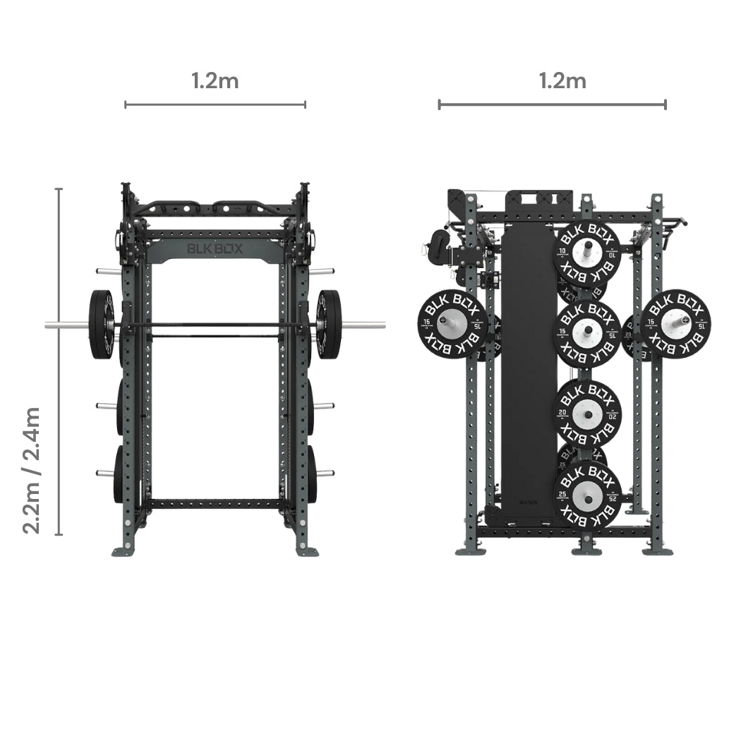3 Series Nexus Compact/Half Combo Rack - BLK BOX
