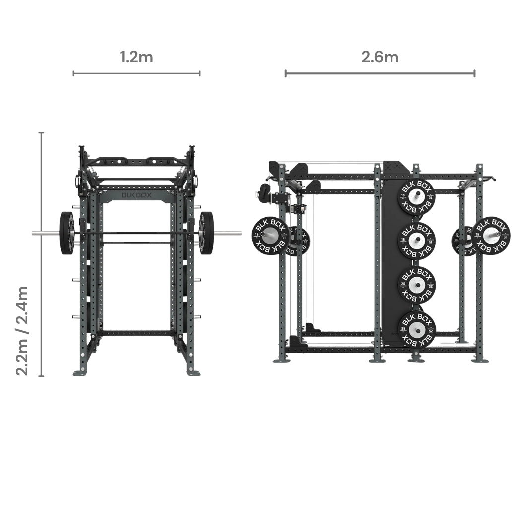 3 Series Nexus Full/Compact Combo Rack - BLK BOX