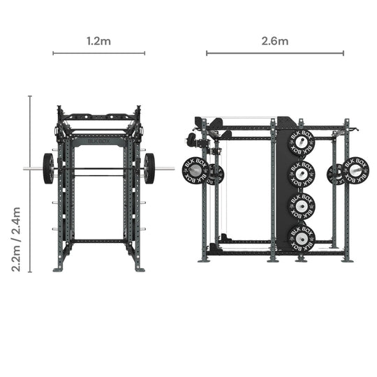 3 Series Nexus Full/Compact Combo Rack - BLK BOX