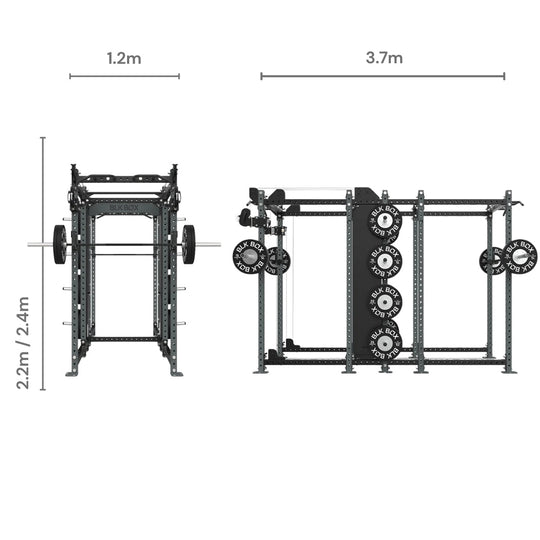 3 Series Nexus Full/Full Combo Rack - BLK BOX