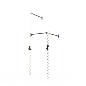 3 Series Wall Mounted High Low Rig 1 Bay | BLK BOX
