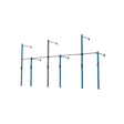 3 Series Wall Mounted High Low Rig 3 Bay | BLK BOX