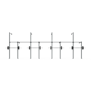 3 Series Wall Mounted High Low Rig 4 Bay | BLK BOX