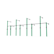 3 Series Wall Mounted High Low Rig 4 Bay | BLK BOX
