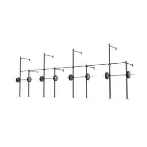 3 Series Wall Mounted High Low Rig 4 Bay | BLK BOX