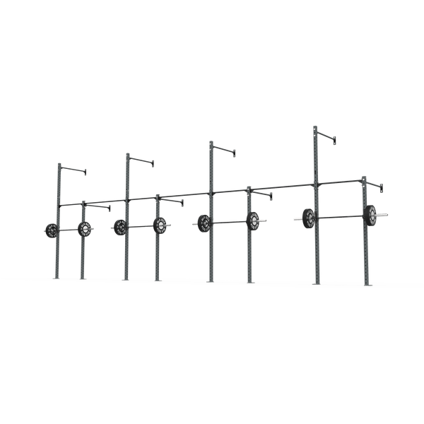 3 Series Wall Mounted High Low Rig 4 Bay | BLK BOX