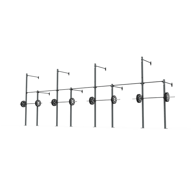 3 Series Wall Mounted High Low Rig 4 Bay | BLK BOX