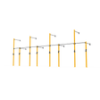 3 Series Wall Mounted High Low Rig 4 Bay | BLK BOX