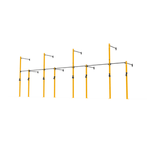 3 Series Wall Mounted High Low Rig 4 Bay | BLK BOX